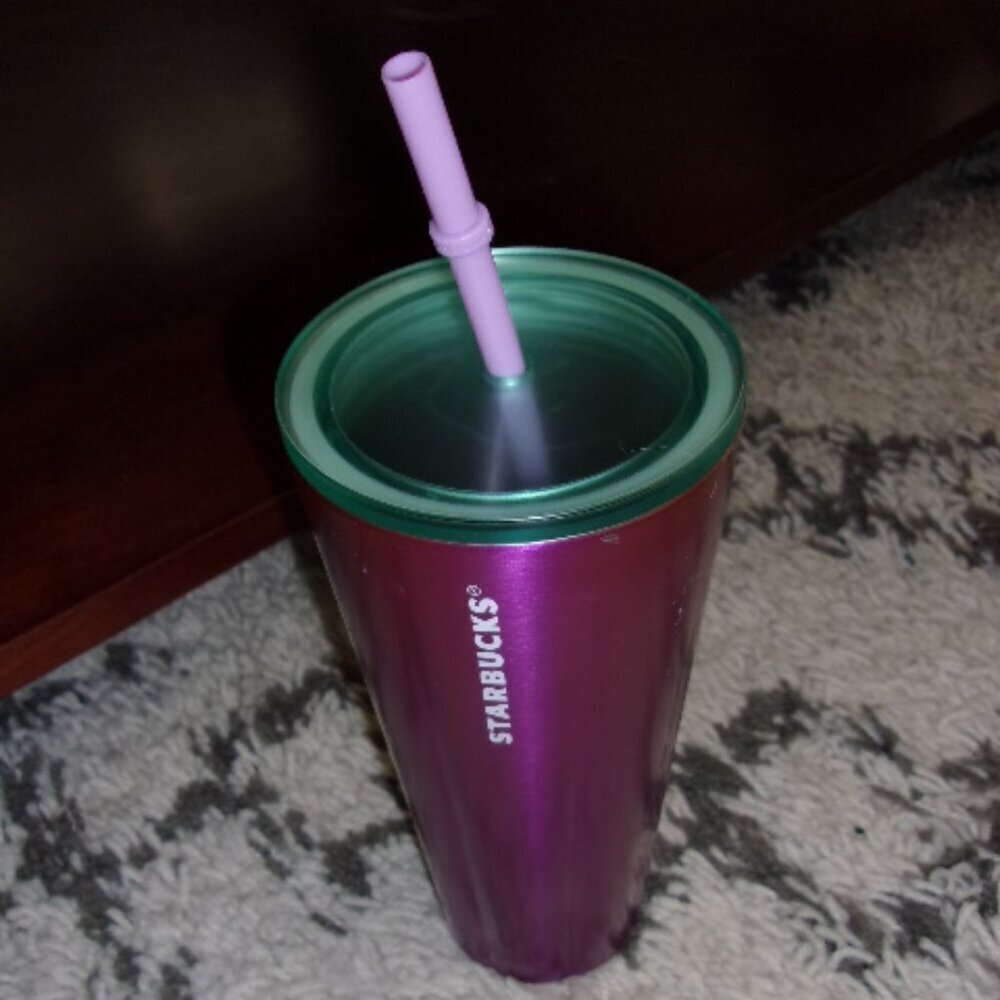 Starbucks Valentine's Purple 24 oz Stainless Steel Cold Tumbler